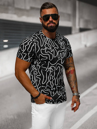 Men's T-shirt - Black OZONEE JS/8T1198/3