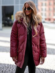 Women's Winter Jacket - Burgundy OZONEE JS/5M3332/1