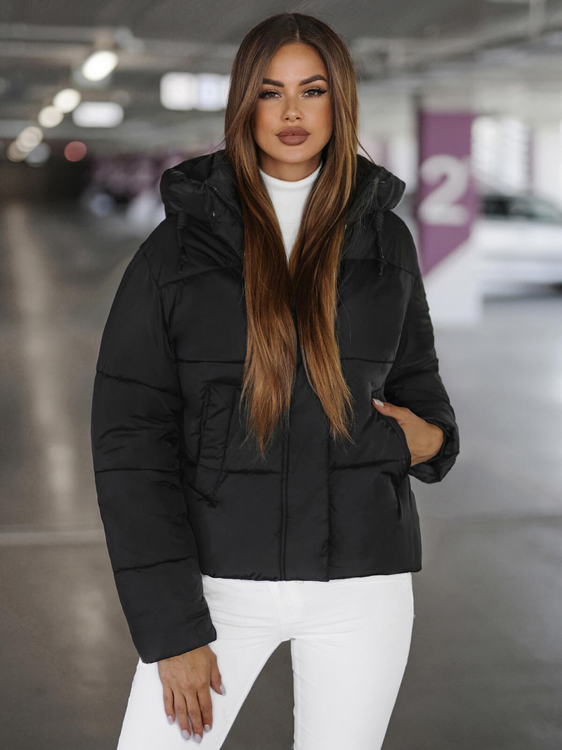 Women's Jacket - Black OZONEE JS/16M9188/392Z