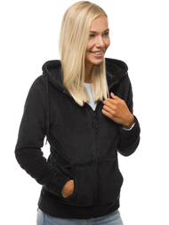 Women's Hoodie - Black OZONEE JS/HH004/1
