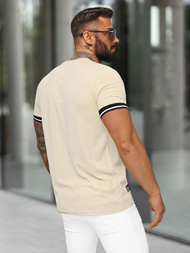 Men's T-shirt - Beige OZONEE O/QS11628