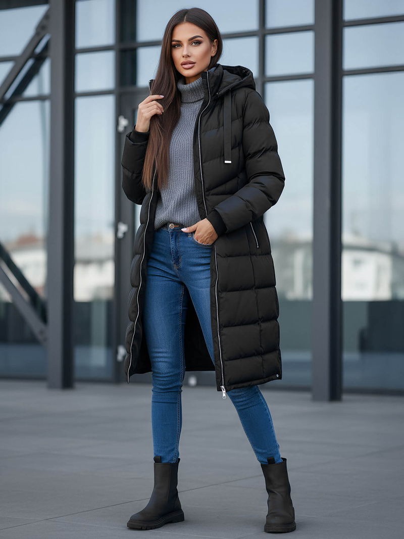 Women's Jacket - Black OZONEE JS/M736/392Z