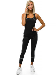 Women's three-piece tracksuit set Black OZONEE O/2924