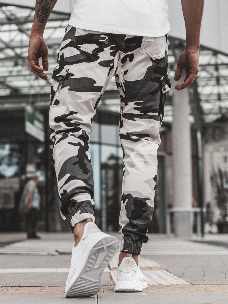 Men's Joggers - Black-White OZONEE A/0853