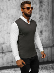 Men's Jumper - Anthracite OZONEE NB/MM6005/3Z