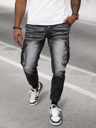 Men's jeans joggers - Black OZONEE NB/MP0108N