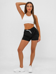 Women's sports shorts - black OZONEE JS/17K591/3