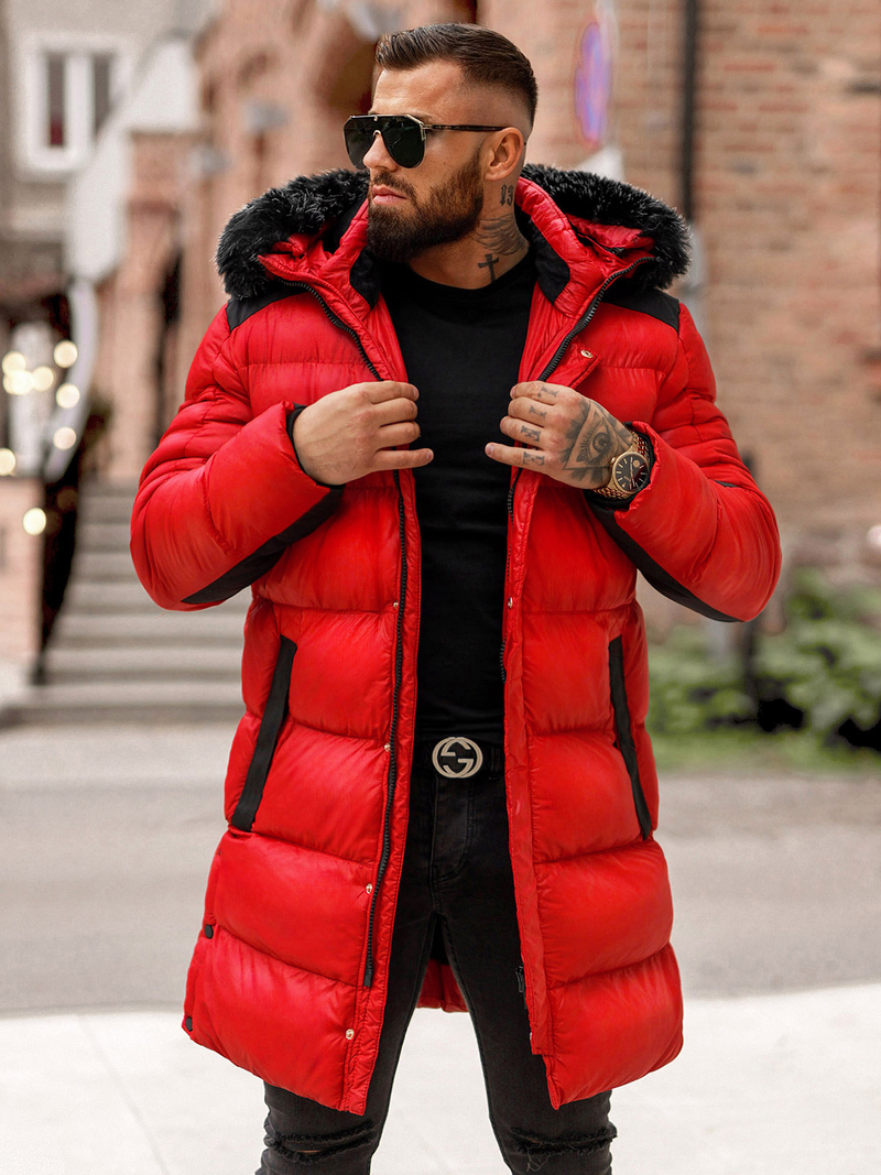 Men's Winter Jacket - Red OZONEE O/M800Z