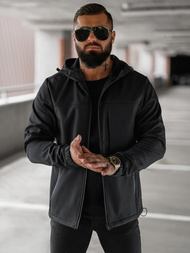 Men's Softshell Jacket - Black OZONEE JS/27B6523/3Z