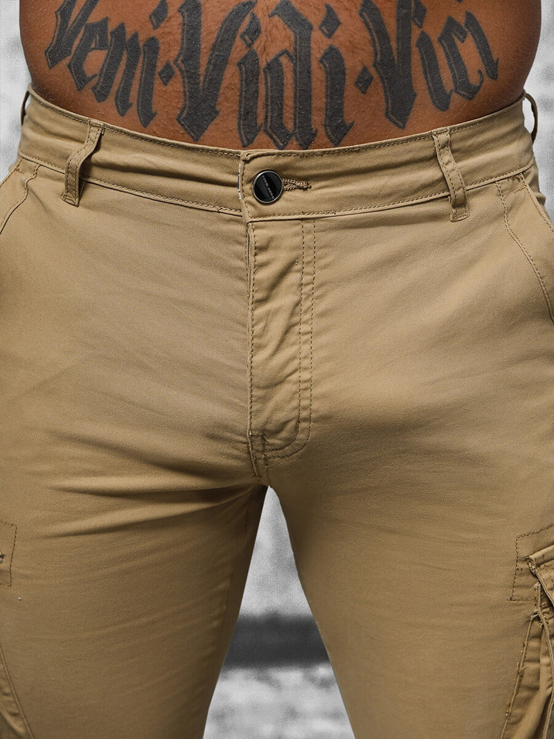 Men's Chinos Jogger - Beige OZONEE NB/MP0202K