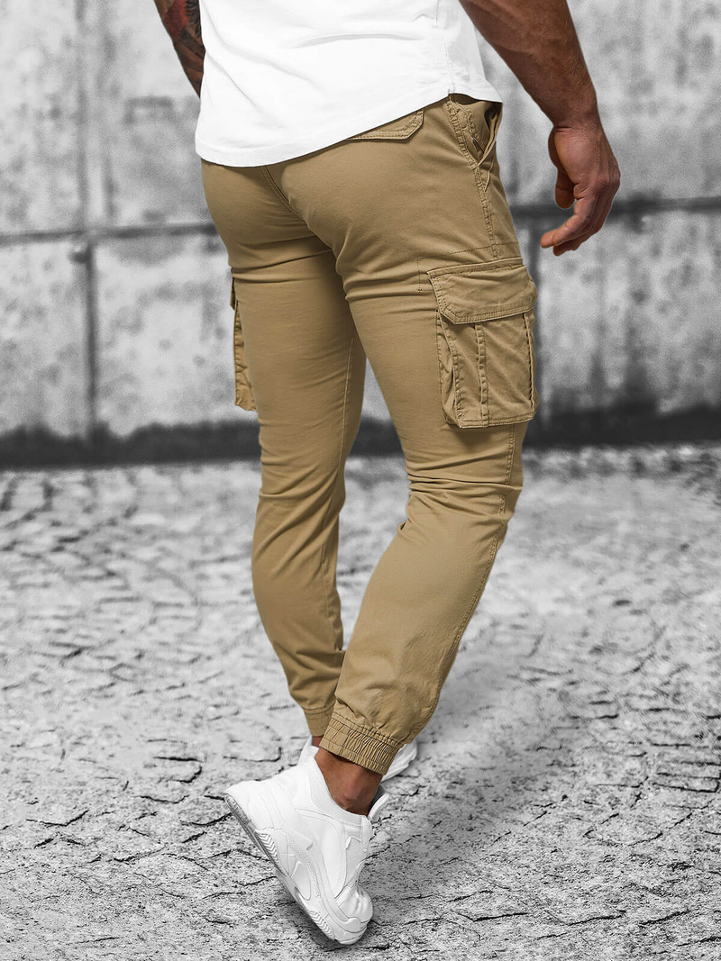 Men's Chinos Jogger - Beige OZONEE NB/MP0202K
