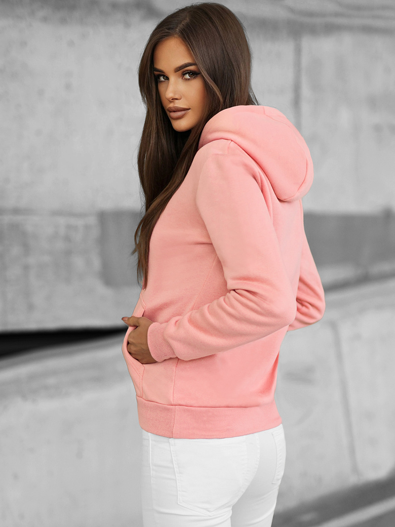 Women's Hoodie - Powder pink OZONEE JS/W02Z