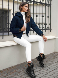 Women's Jacket - Navy Blue OZONEE JS/16M9086/215Z