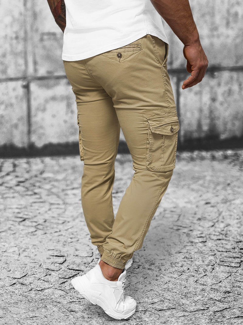 Men's Chinos Jogger - Beige OZONEE NB/MP0201K