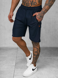 Men's sports shorts - navy blue OZONEE JS/12K1800/25