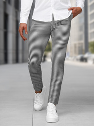 Men's Trousers - Black/White OZONEE DJ/5531Z