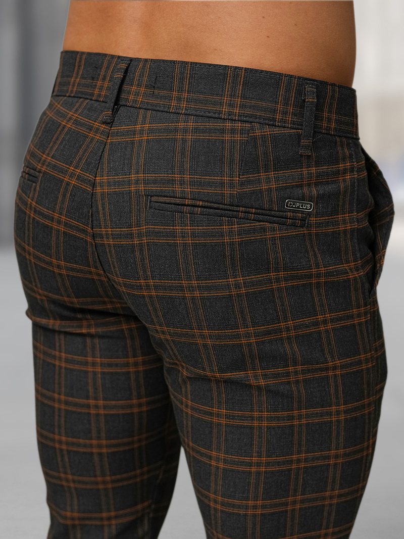 Men's Chinos - Anthracite OZONEE DJ/5632Z