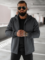 Men's Softshell Jacket - Dark Grey OZONEE JS/27B6529/5Z