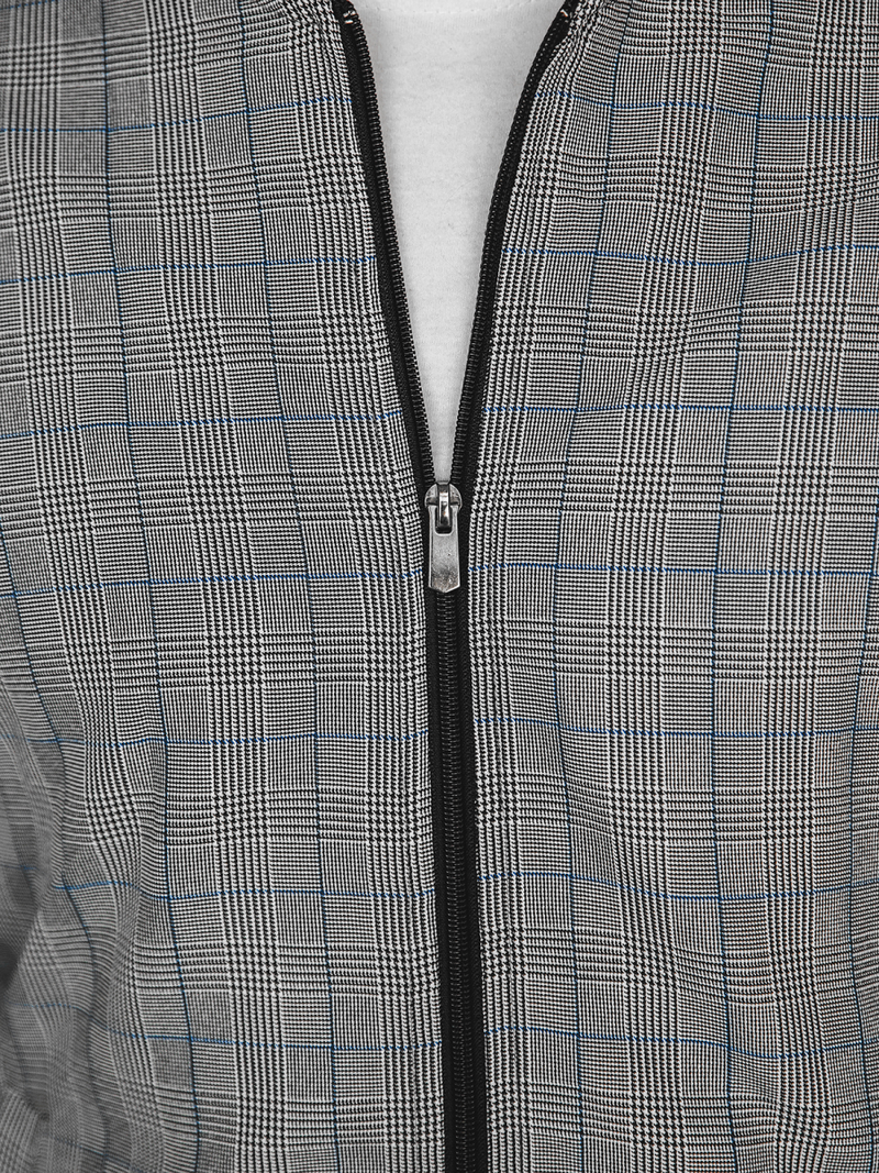 Men's set - jacket and chino pants Grey-Blue OZONEE DJ/5619