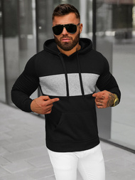 Men's Hoodie - Black OZONEE JS/8B1308/3