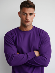 Men's Sweatshirt - Violet OZONEE JS/2001-10Z