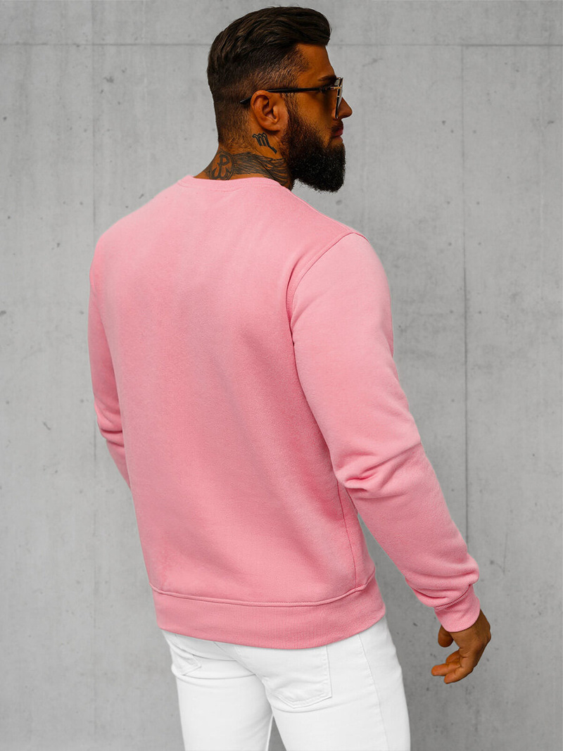 Men's Sweatshirt - Light Pink OZONEE JS/2001-10Z