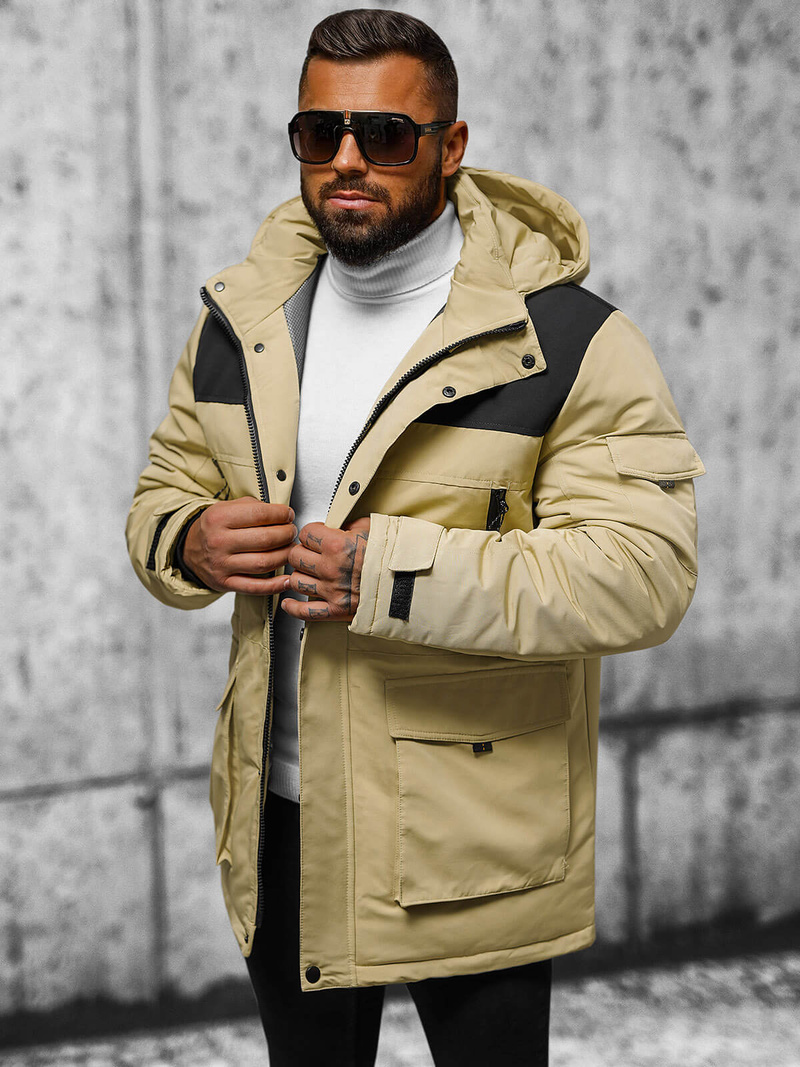 Men's Jacket - Beige OZONEE JS/22M322/62