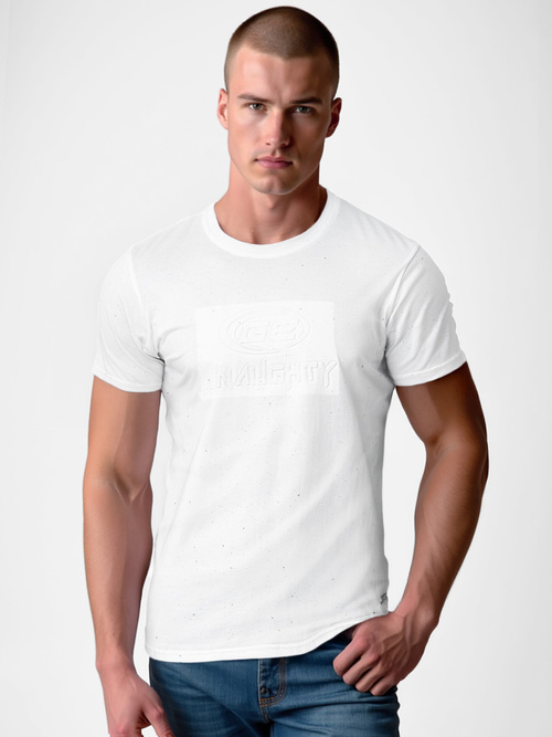 Men's T-shirt - White OZONEE O/QQ1390Z