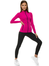 Women's Sweatshirt - Dark Pink OZONEE JS/HD151/19