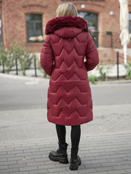 Women's Winter Jacket - Burgundy OZONEE JS/5M3229/1Z