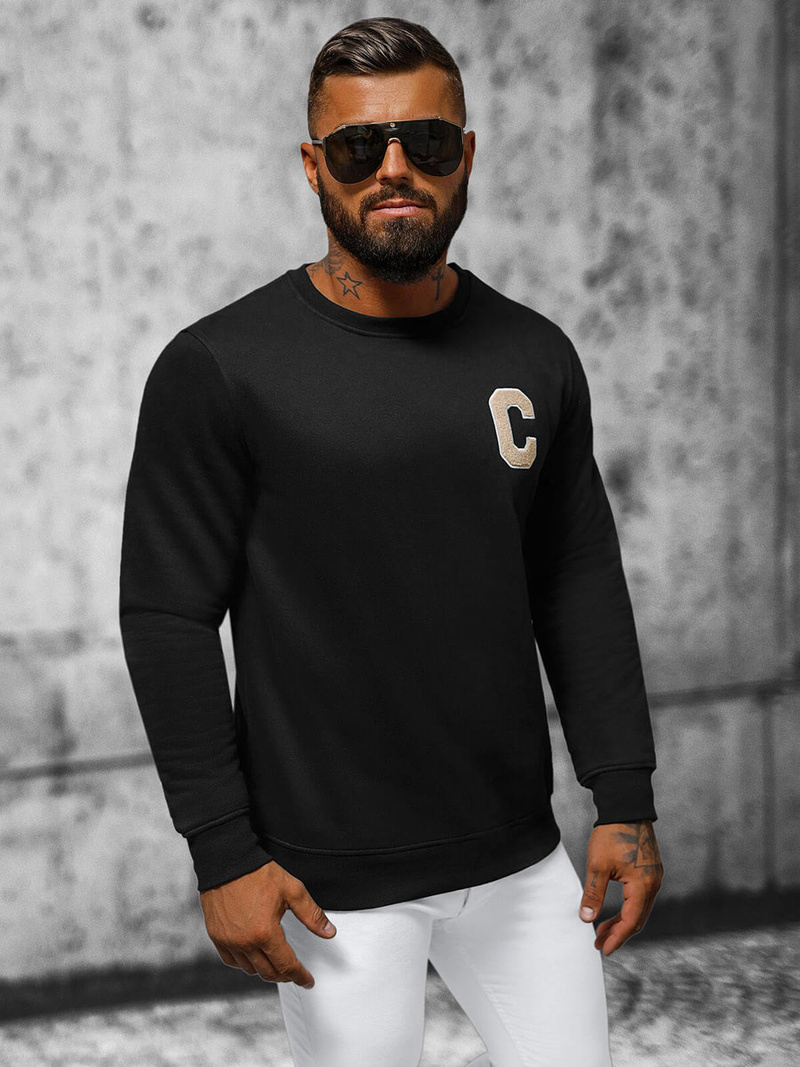 Men's Sweatshirt - Black OZONEE NB/MF2019