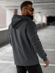 Men's Softshell Jacket - Dark Grey OZONEE JS/27B6529/5Z