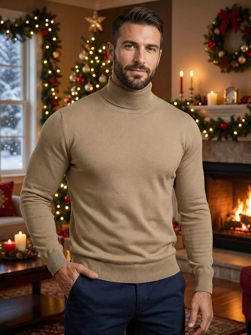 Men's Jumper - Camel OZONEE V/V24504Z