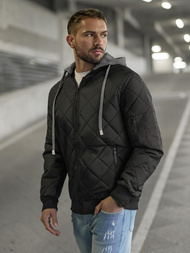 Men's Jacket - Black OZONEE JS/8M986/392Z