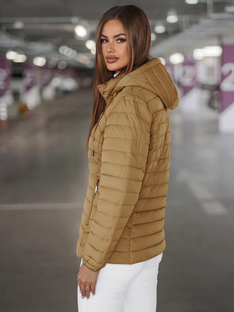 Women's Jacket - Dark Beige OZONEE JS/16M9103/84Z