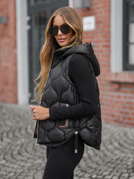 Women's Gilet - Black OZONEE O/5M3235/392