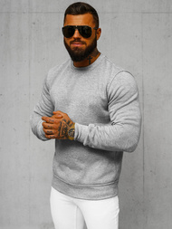 Men's Sweatshirt - Grey OZONEE JS/2001-10Z