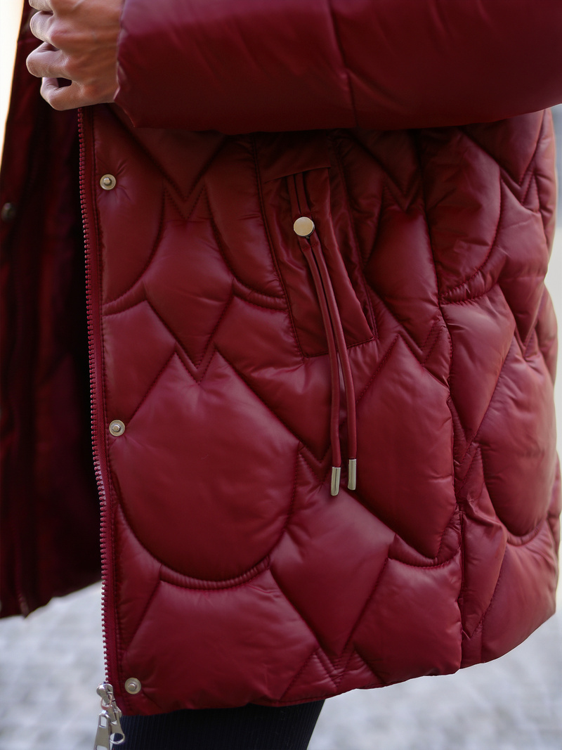 Women's Winter Jacket - Burgundy OZONEE JS/5M3332/1