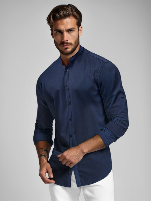 Men's Shirt - Navy Blue OZONEE O/V69