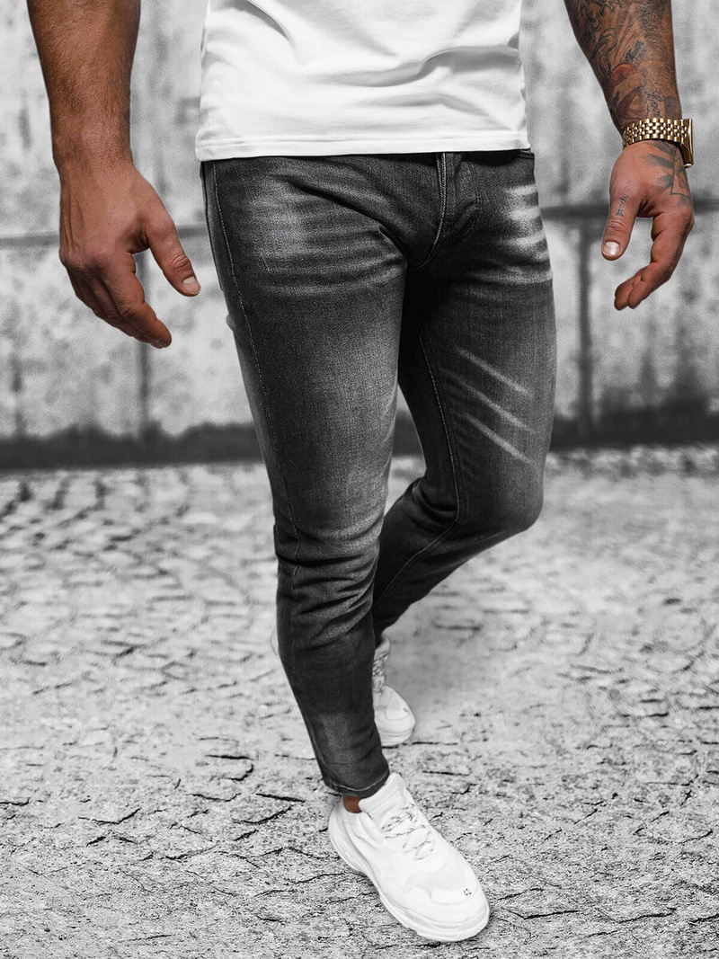 Men's Jeans - Black OZONEE NB/MP0199N