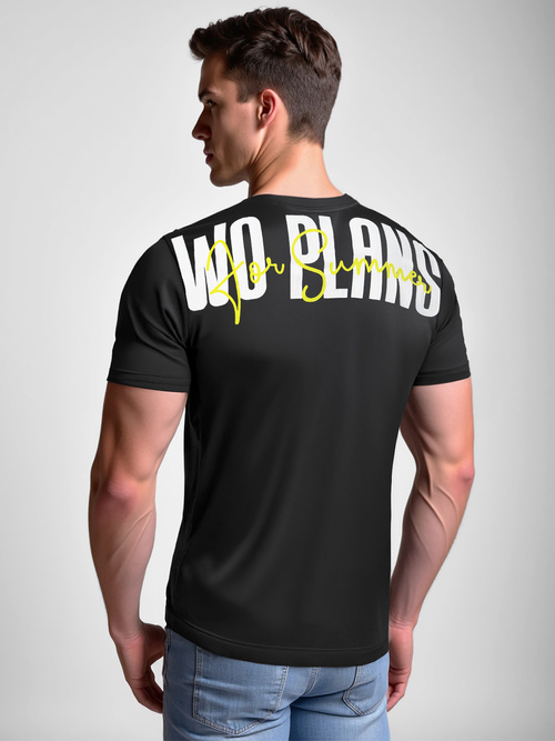 Men's T-shirt - Black OZONEE O/T1277/3Z