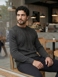 Men's Jumper - Anthracite OZONEE JS/59B3610/5