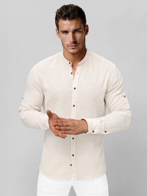 Men's Shirt - Beige OZONEE O/V152