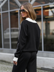 Two-piece tracksuit set black OZONEE JS/26C8805/3