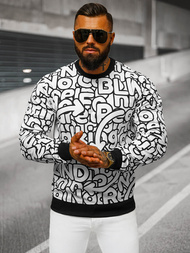 Men's Sweatshirt - White OZONEE JS/8B1137/1