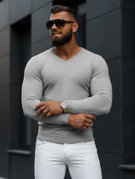 Men's Jumper - Grey OZONEE NB/MMB601/2Z