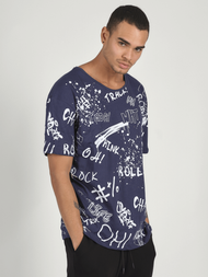 Men's T-Shirt - Navy blue OZONEE MR/21530