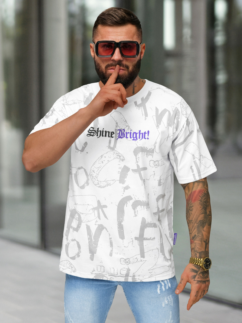 Men's T-shirt - White OZONEE O/YN2/621