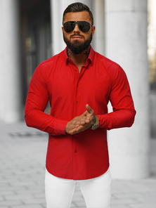 Men's Shirt - Red OZONEE O/V107