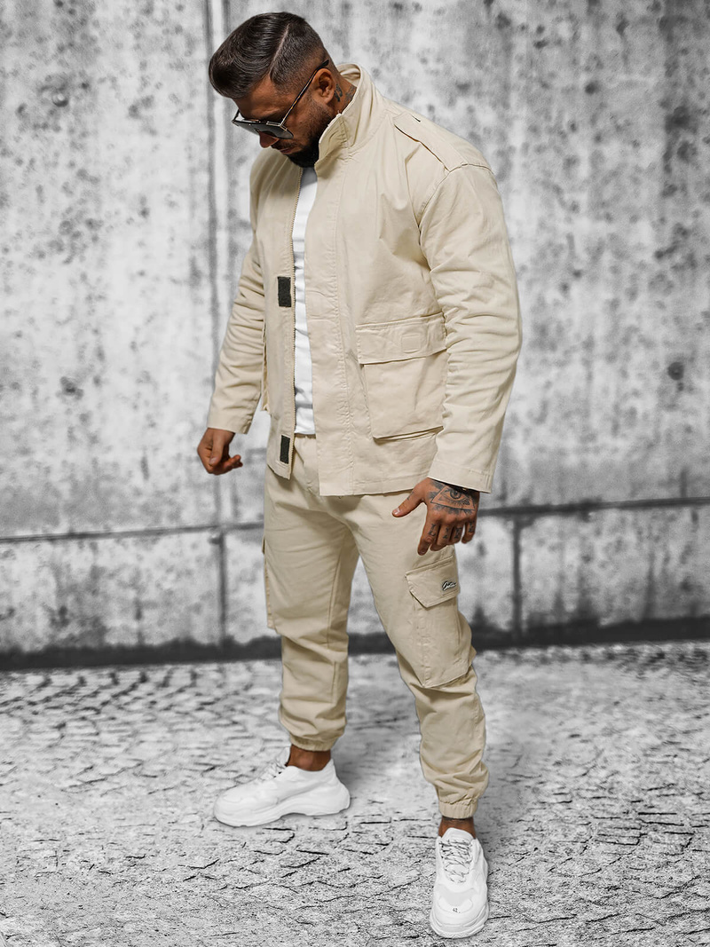 Men's Jacket - Beige OZONEE O/G3035